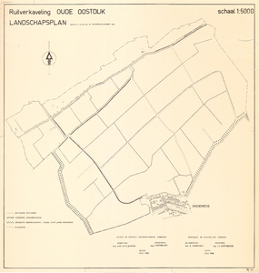D20-C13 a+b Ruilverkaveling Oude Oostdijk Landschapsplan (2x), 1959